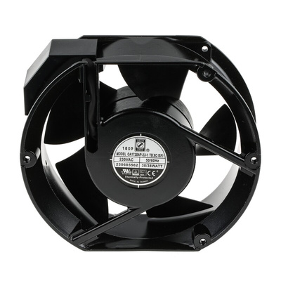 RS PRO Axial Fan, 230 V ac, AC Operation, 497.8m³/h, 38W, 170mA Max, 172 x 150 x 51mm