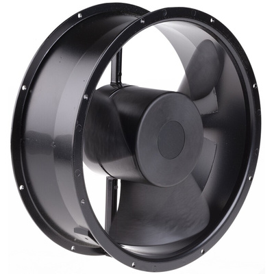 RS PRO Axial Fan, 230 V ac, AC Operation, 934.4m³/h, 33W, 140mA Max, 254 (Dia.) x 89mm