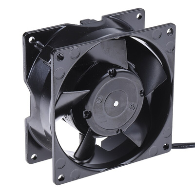 ebm-papst 3000 Series Axial Fan, 230 V ac, AC Operation, 75m³/h, 12W, 52mA Max, 92 x 92 x 38mm