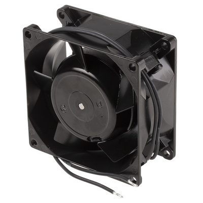 ebm-papst 8000 V Series Axial Fan, 115 V ac, AC Operation, 50m³/h, 12W, 80 x 80 x 38mm