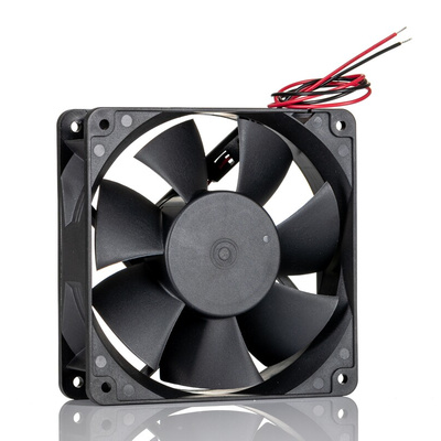 RS PRO Axial Fan, 12 V dc, DC Operation, 124 ± 15%cfm, 6.0 ± 15%W, 0.5 ± 15%A Max, IP68, 120 x 120 x 38mm