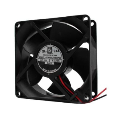 RS PRO Axial Fan, 24 V dc, DC Operation, 75.1 ± 15%cfm, 7.8 ± 15%W, 0.33 ± 15%A Max, IP68, 80 x 80 x 32mm