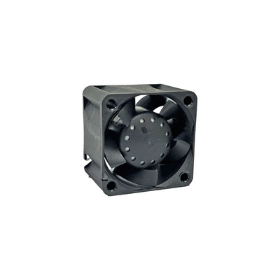 RS PRO Axial Fan, 12 V dc, DC Operation, 23.78cfm, 7.92W, 690mA Max, 40 x 40 x 28mm