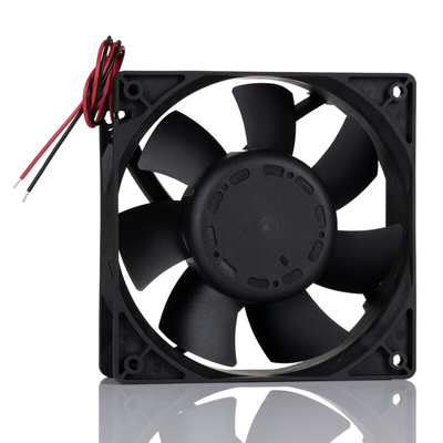 RS PRO Axial Fan, 24 V dc, DC Operation, 121.1cfm, 10.08W, 350mA Max, 119 x 119 x 25mm