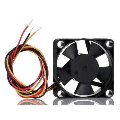 RS PRO Axial Fan, 12 V dc, DC Operation, 6.3cfm, 1.008W, 70mA Max, 35 x 35 x 10mm