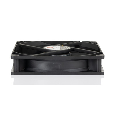RS PRO Axial Fan, 12 V dc, DC Operation, 69.6cfm, 2.592W, 180mA Max, 119 x 119 x 25mm