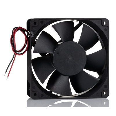 RS PRO Axial Fan, 12 V dc, DC Operation, 135.9cfm, 11.52W, 800mA Max, 119 x 119 x 38mm