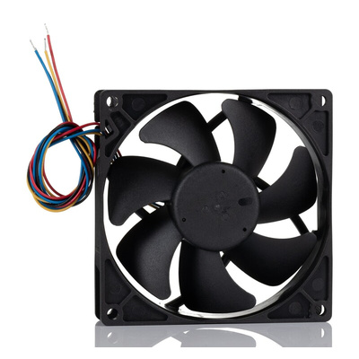 RS PRO Axial Fan, 24 V dc, DC Operation, 92.5cfm, 10.08W, 350mA Max, 92 x 92 x 25mm