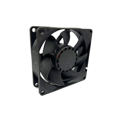 RS PRO Axial Fan, 24 V dc, DC Operation, 63.7cfm, 10.944W, 290mA Max, 80 x 80 x 25mm