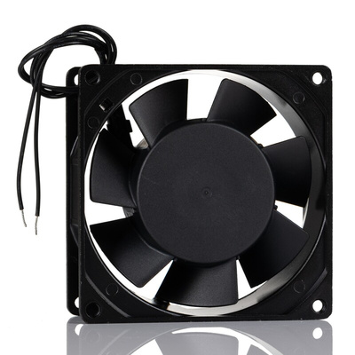 RS PRO Axial Fan, 230 V ac, AC Operation, 88.2cfm, 15.6W, 57mA Max, 92 x 92 x 38mm