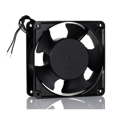 RS PRO Axial Fan, 230 V ac, AC Operation, 185.9cfm, 18W, 65mA Max, 120 x 120 x 38mm
