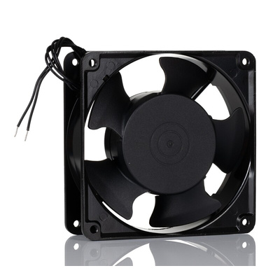 RS PRO Axial Fan, 230 V ac, AC Operation, 185.9cfm, 18W, 65mA Max, 120 x 120 x 38mm