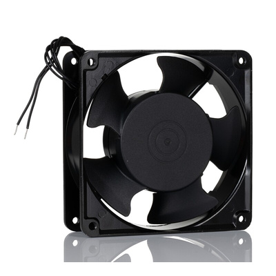 RS PRO Axial Fan, 230 V ac, AC Operation, 185.9cfm, 18W, 65mA Max, 120 x 120 x 38mm