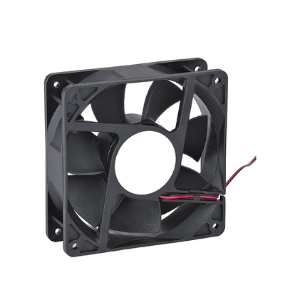 RS PRO Axial Fan, 24 V dc, DC Operation, 2.77m³/min, 120W, 250mA Max, 120 x 120 x 38mm