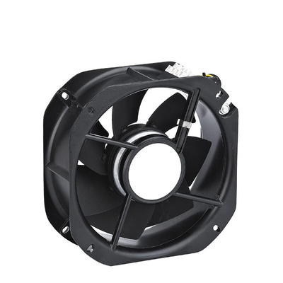 RS PRO Axial Fan, 115 V ac, DC Operation, 9.8m³/min, 64W, 740mA Max, 225 x 225 x 80mm