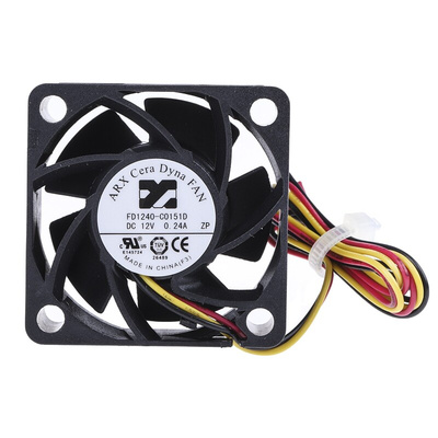 ARX CeraDyna Series Axial Fan, 12 V dc, DC Operation, 21.6m³/h, 2.04W, 170mA Max, 40 x 40 x 20mm