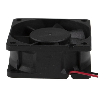 RS PRO Axial Fan, 12 V dc, DC Operation, 22.1m³/h, 1W, 80mA Max, 60 x 60 x 25mm