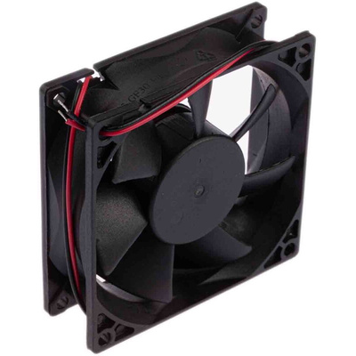 RS PRO Axial Fan, 12 V dc, DC Operation, 26cfm, 960mW, 90mA Max, 80 x 80 x 25mm