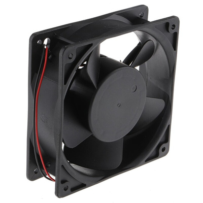 RS PRO Axial Fan, 12 V dc, DC Operation, 161.4m³/h, 4W, 350mA Max, 120 x 120 x 38mm