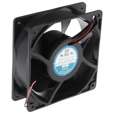 RS PRO Axial Fan, 12 V dc, DC Operation, 161.4m³/h, 4W, 350mA Max, 120 x 120 x 38mm