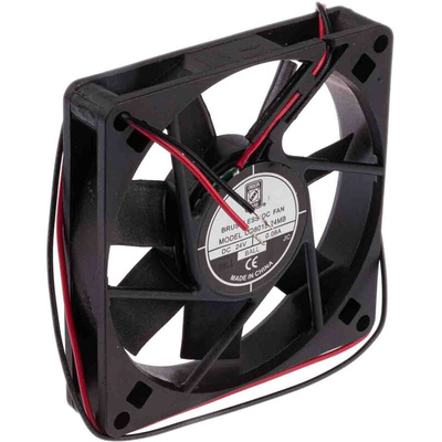 RS PRO Axial Fan, 24 V dc, DC Operation, 39.1m³/h, 3.6W, 80mA Max, 80 x 80 x 15mm