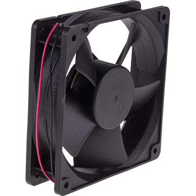 RS PRO Axial Fan, 24 V dc, DC Operation, 203.9m³/h, 6W, 280mA Max, 120 x 120 x 32mm