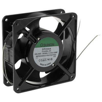 Sunon DP Series Axial Fan, 230 V ac, AC Operation, 199m³/h, 21W, 120mA Max, 120 x 120 x 38mm