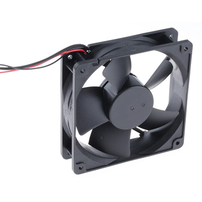 RS PRO Axial Fan, 12 V dc, DC Operation, 203.9m³/h, 4.8W, 600mA Max, 120 x 120 x 32mm