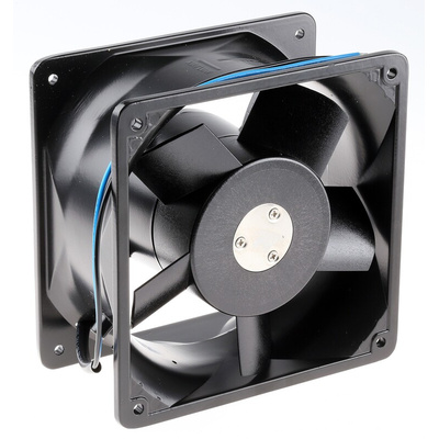 RS PRO Axial Fan, 115 V ac, AC Operation, 713.6m³/h, 70W, 560mA Max, 176 x 176 x 89mm