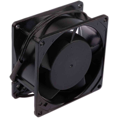 RS PRO Axial Fan, 230 V ac, AC Operation, 51m³/h, 12W, 60mA Max, 80 x 80 x 38mm