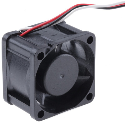 RS PRO Axial Fan, 12 V dc, DC Operation, 20.4m³/h, 2.64W, 200mA Max, 40 x 40 x 28mm