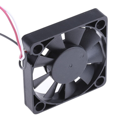 RS PRO Axial Fan, 12 V dc, DC Operation, 20.4m³/h, 1.68W, 140mA Max, 52 x 52 x 10mm