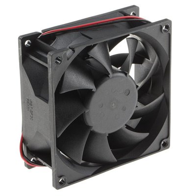 RS PRO Axial Fan, 12 V dc, DC Operation, 229.4m³/h, 16W, 1.3A Max, 92 x 92 x 38mm