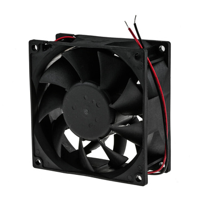 RS PRO Axial Fan, 48 V dc, DC Operation, 229.4m³/h, 17W, 400mA Max, 92 x 92 x 38mm