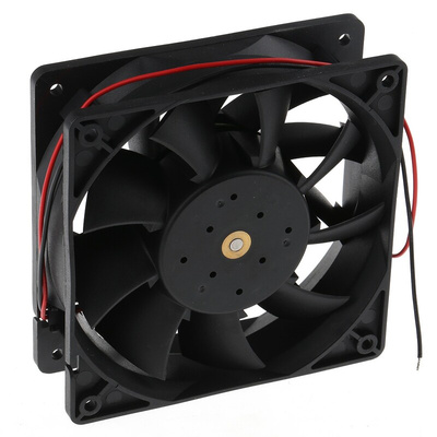 RS PRO Axial Fan, 12 V dc, DC Operation, 383.9m³/h, 43.2W, 3.6A Max, 120 x 120 x 38mm
