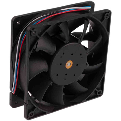 RS PRO Axial Fan, 24 V dc, DC Operation, 383.9m³/h, 40.8W, 1.7A Max, 120 x 120 x 38mm