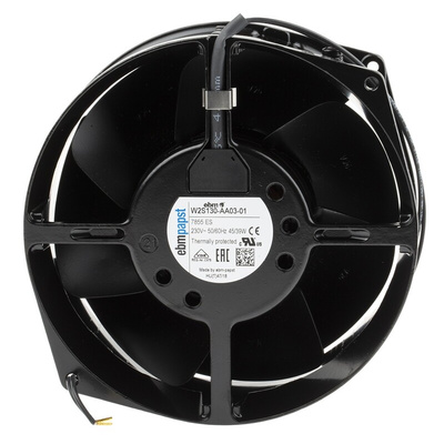 ebm-papst W2S130 Series Axial Fan, 230 V ac, AC Operation, 340m³/h, 39W, 310mA Max, 150 x 55mm