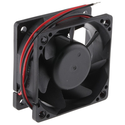 RS PRO Axial Fan, 60 V dc, DC Operation, 26cfm, 12W, 200mA Max, 60 x 60 x 25mm