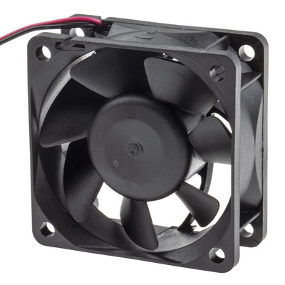 RS PRO Axial Fan, 24 V dc, DC Operation, 28cfm, 3.9W, 160mA Max, 60 x 60 x 25mm