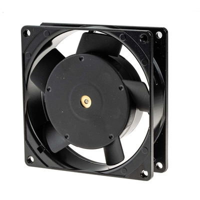 RS PRO Axial Fan, 230 V ac, AC Operation, 27cfm, 10W, 92 x 92 x 26mm