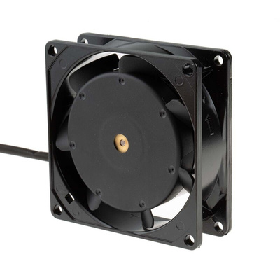 RS PRO Axial Fan, 230 V ac, AC Operation, 25cfm, 9W, 80 x 80 x 26mm