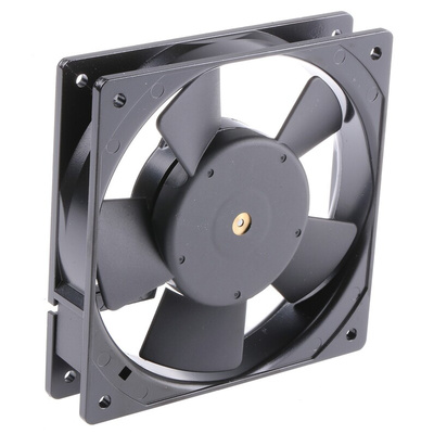 RS PRO Axial Fan, 230 V ac, AC Operation, 102m³/h, 14W, 120 x 120 x 25mm
