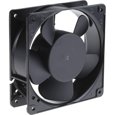 RS PRO Axial Fan, 230 V ac, AC Operation, 186.9m³/h, 15W, 120 x 120 x 38mm