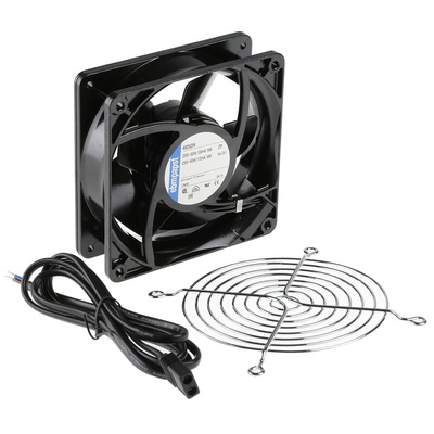 ebm-papst 4000 N Series Axial Fan Kit, 230 V ac, AC Operation, 160m³/h, 19W, 119 x 119 x 38mm