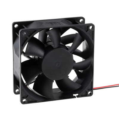 Sunon PMD Series Axial Fan, 24 V dc, DC Operation, 204.3m³/h, 12.2W, 510mA Max, 92 x 92 x 38mm