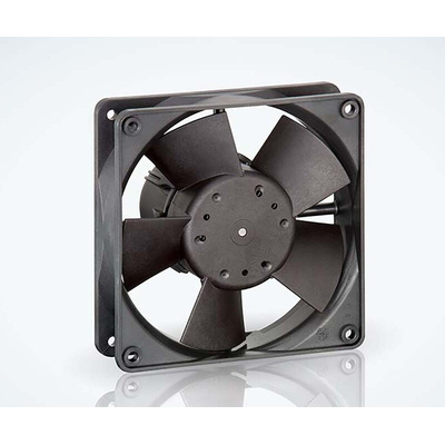 ebm-papst AC 4300 Series Axial Fan, 85 → 265 V ac, AC Operation, 204m³/h, 11W, IP20, 119 x 119 x 32mm