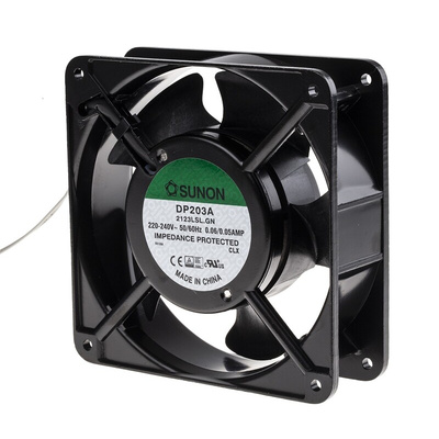 Sunon DP Series Axial Fan, 230 V ac, AC Operation, 118.9m³/h, 10W, 50mA Max, 120 x 120 x 38mm