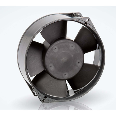 ebm-papst 7200 N Series Axial Fan, 24 V dc, DC Operation, 360m³/h, 12W, 500mA Max, IP20, 150 x 55mm