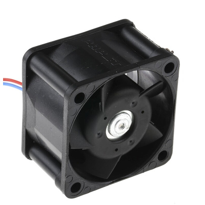 ebm-papst 400 Series Axial Fan, 24 V dc, DC Operation, 19m³/h, 2.3W, 100mA Max, IP20, 40 x 40 x 25mm