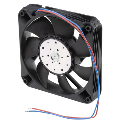 ebm-papst 4400 FN Series Axial Fan, 12 V dc, DC Operation, 225m³/h, 12W, 1A Max, 119 x 119 x 25mm